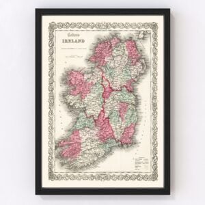 Ireland Map 1865