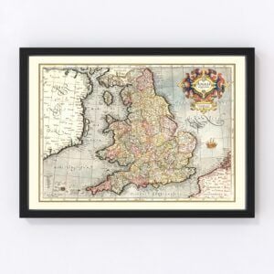 England Wales Map 1623