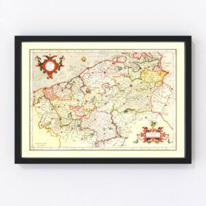 Belgium Map 1623