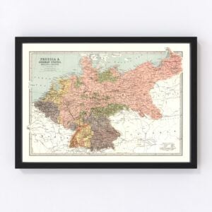 Prussia Netherlands Belgium Map 1871