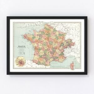 France Switzerland Map 1871