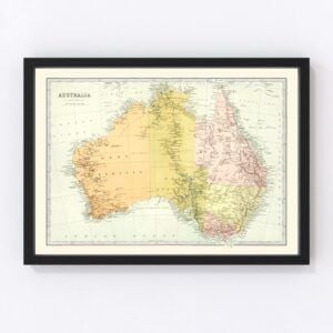 Australia Map 1871