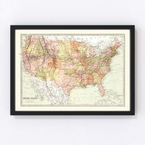 United States Map 1871