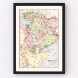 Turkey Persia Arabia Saudi Arabia Egypt Iran Map 1871