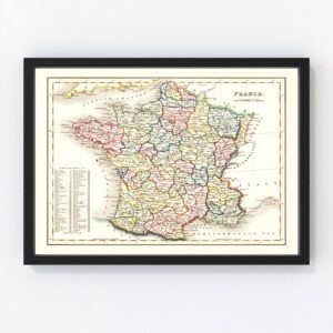 France Map 1832