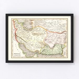 Persia Afghanistan Iran Pakistan Map 1832