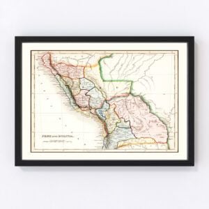 Bolivia Peru Map 1832