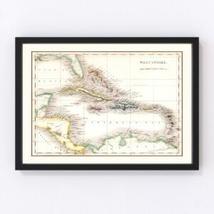 West Indies Map 1832