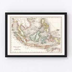 Indonesia Malaysia Philippines Map 1832