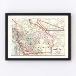 Bolivia Map 1901