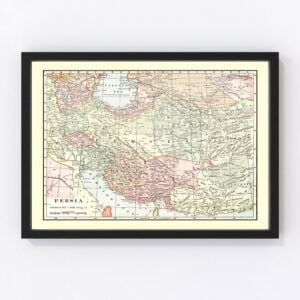 Iran Iraq Map 1901