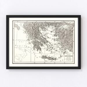 Greece Map 1901