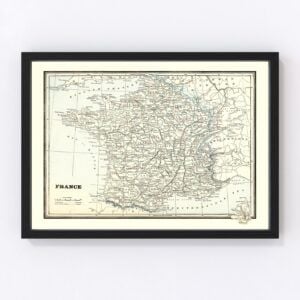 France Map 1893