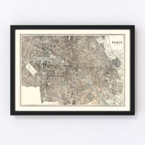 Paris Map 1893