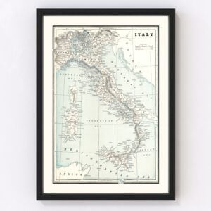 Italy Map 1893