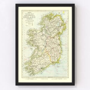 Ireland Map 1883