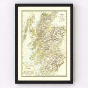 Scotland Map 1883