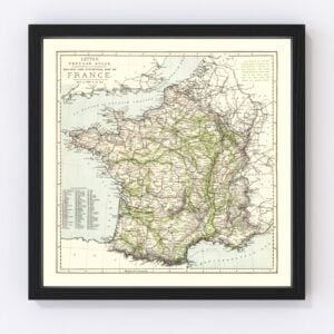 France Map 1883