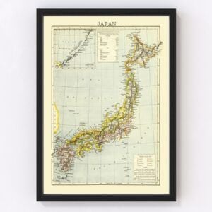Japan Map 1883