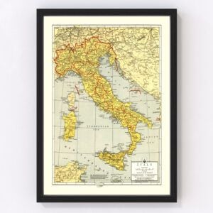 Italy Map 1943