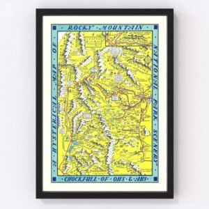 Rocky Mountain National Park Map 1948