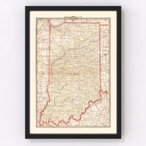 Indiana Map 1882