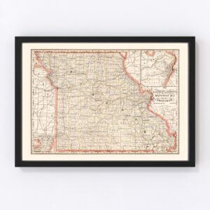 Missouri Map 1882