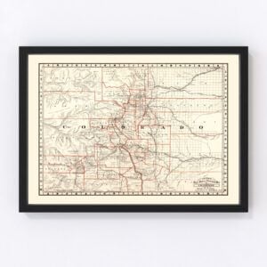 Colorado Map 1882