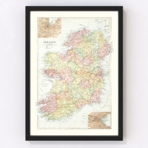 Ireland Map 1891