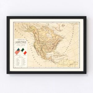 United States Map 1895
