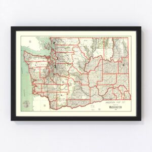 Washington Map 1909