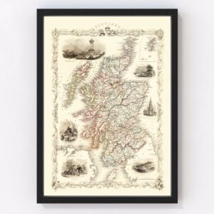 Scotland Map 1851
