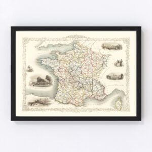 France Map 1851