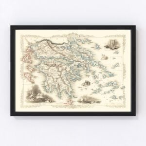Greece Map 1851