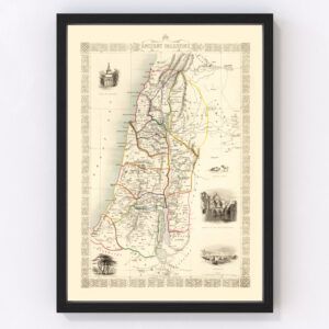 Palestine Map 1851