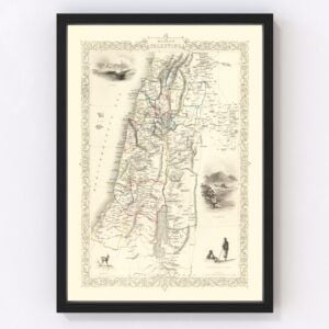 Palestine Map 1851