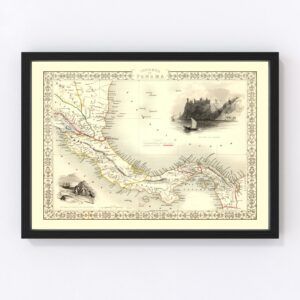 Panama Map 1851