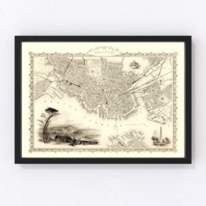 Boston Map 1851