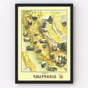 California Map 1885