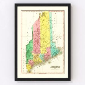Maine Map 1831