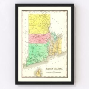 Rhode Island Map 1831
