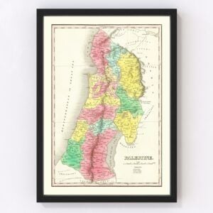 Palestine Map 1831
