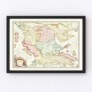 Greece Macedonia Map 1665