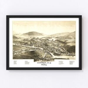 Luzerne & Hadley Map 1888