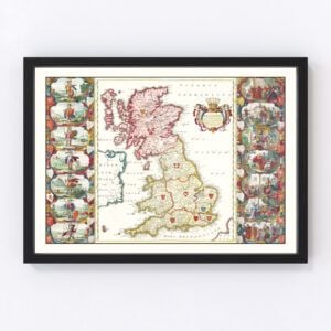 England Map 1665