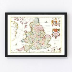 England Map 1665
