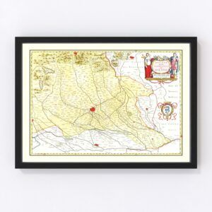 The Milan Region in Italy Map 1665