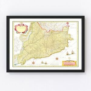 Catalonia Map 1665