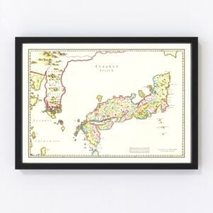 Japan Map 1665