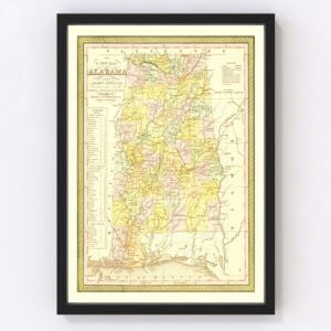 Alabama Map 1854
